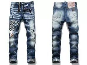 dsquared2 jeans slim cheap racing flag
